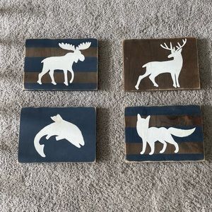 Woodland bedroom wall decor